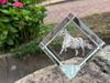 Noriker – Crystal cube with a horse picture, horse picture in crystal | Art-Dog