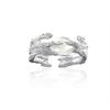 Unique 925 Sterling Silver Fashion Ring With Geometric White Agate For Modern Women