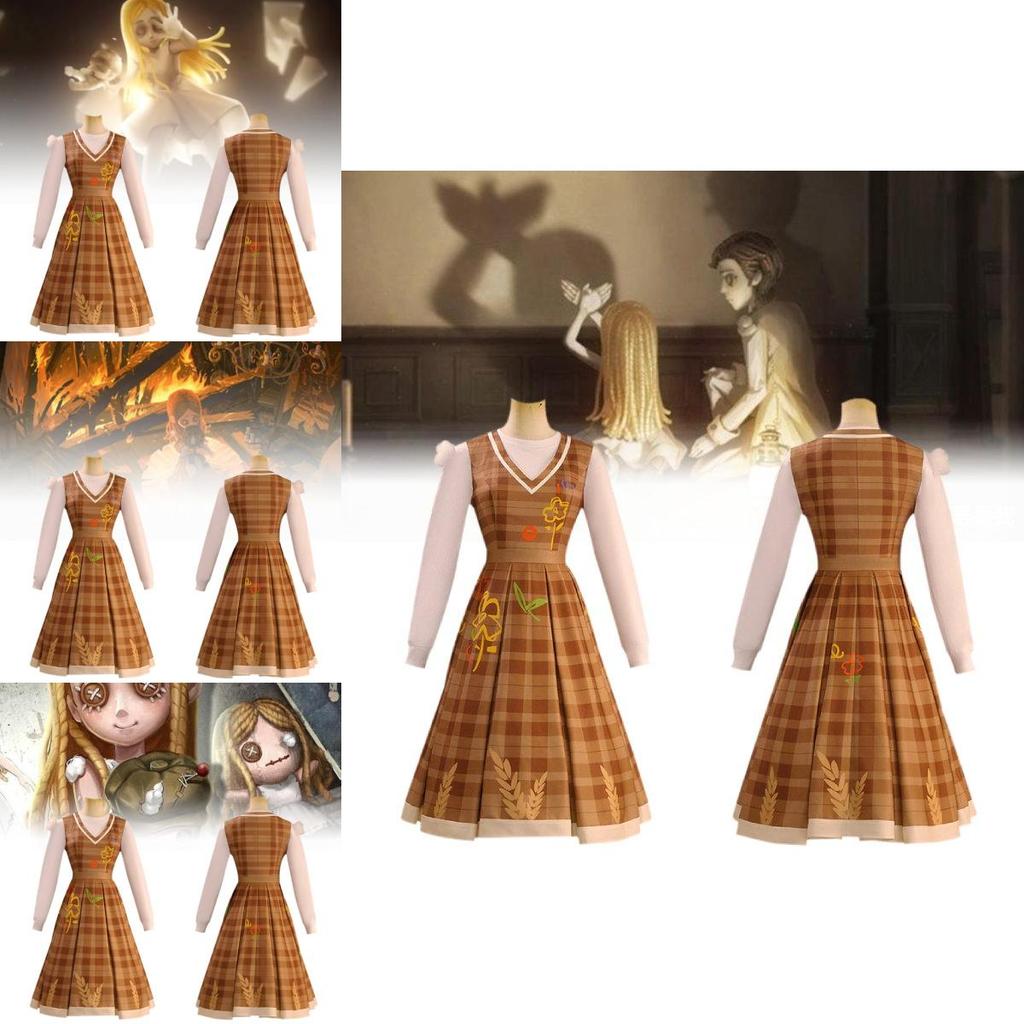 Charming Japanese Anime Style Girl's Autumn Adventure Cosplay Costume For Kids