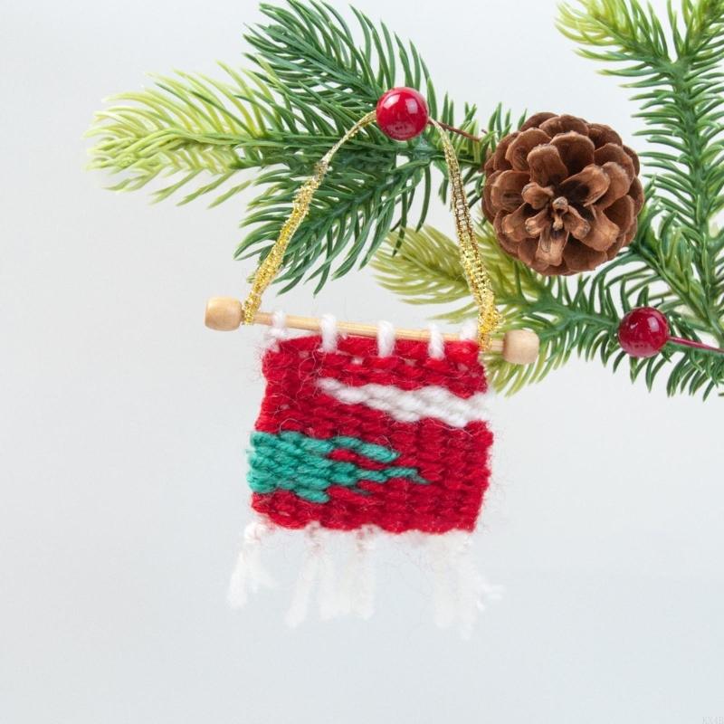 KX4B DIY Christmas Yarns Kits Multi-Craft Weaving Machine for Beginners