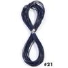 10 yardas Cuerda Redonda de Cuero Diámetro 1.5mm Cordón de Cuero Genuino de Colores Accesorios de Ropa DIY Artesanía en Cuero Materiales Hechos a Mano