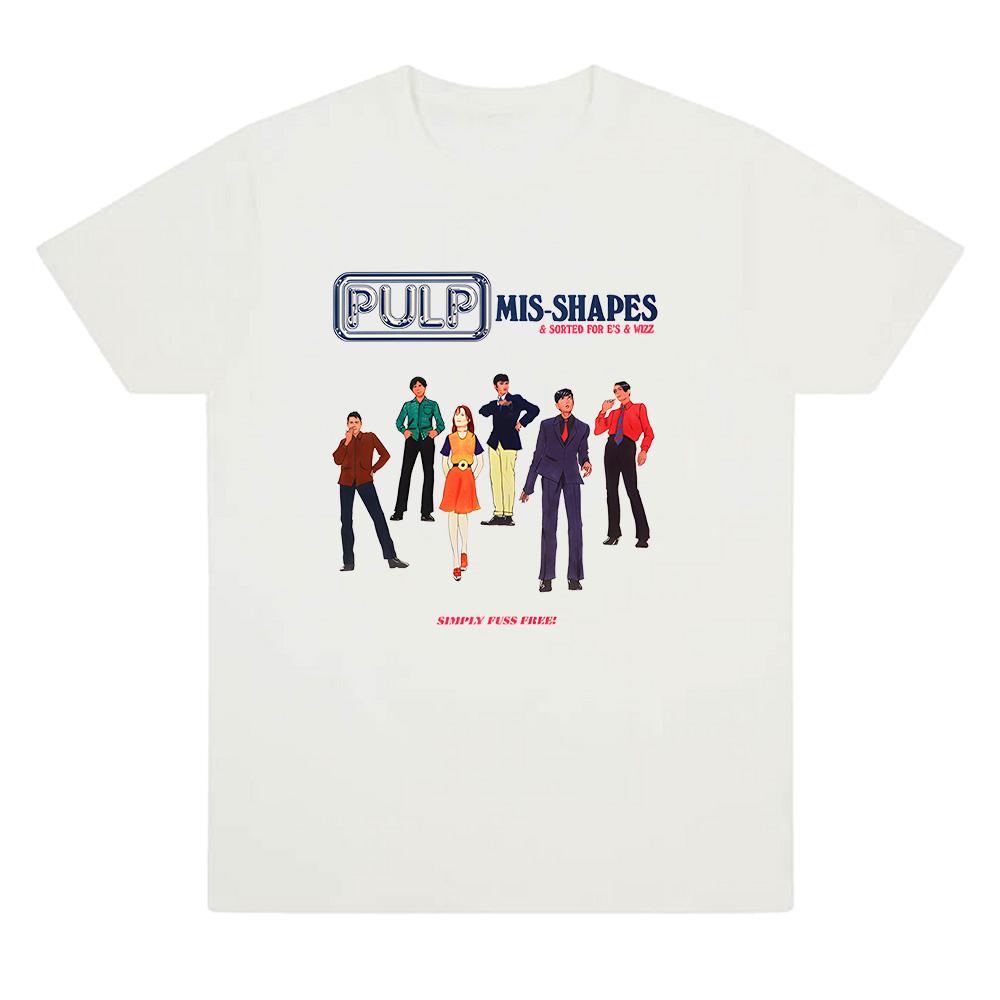 Alternative Rock Band Pulp Live 2026 Global Tour Mercah Tshirt Unisex Women Summer Streetwear Fashion New Tee Cotton Oversized Top