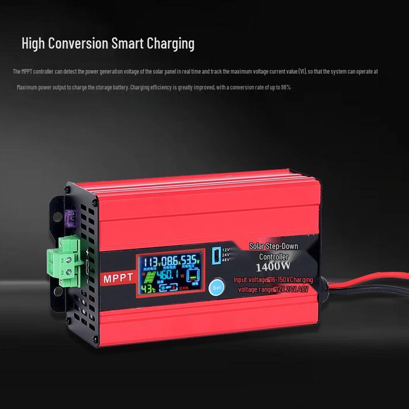 Universal MPPT Solar Charge Controller for Lead-Acid/Lithium Batteries, 12V/24V/48V, 12.5A-100A Photovoltaic Charger