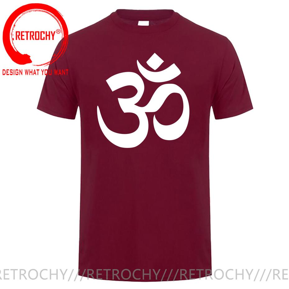 OM AUM SYMBOL Relaxation TShirt For Male Men Funny Cotton Short Sleeve Tshirt Streetwear JN BUDDHISM OM MANI PADME HUM T Shirt S
