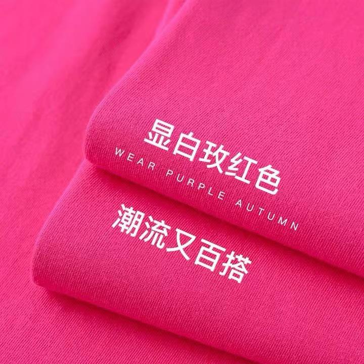 450g Heavyweight Short Sleeve Men's Summer Pure Cotton Tee with Small Collar
