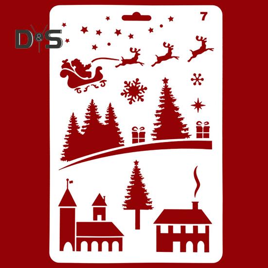 Fine Workmanship Cake Stencil Hollow Out Delicate Christmas Fondant Cake Rim Mesh Embossing Stamp Mold