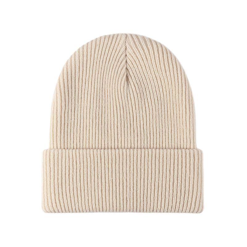 

2020New Women Men Autumn Winter Warm Beanie Hat Solid Color Lady Male Stretch Knitted Crochet Beanies Hat Cap For Women Men