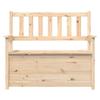 Vidaxl Bench, 112.5X51.5X96.5 Cm, Solid Pine Wood
