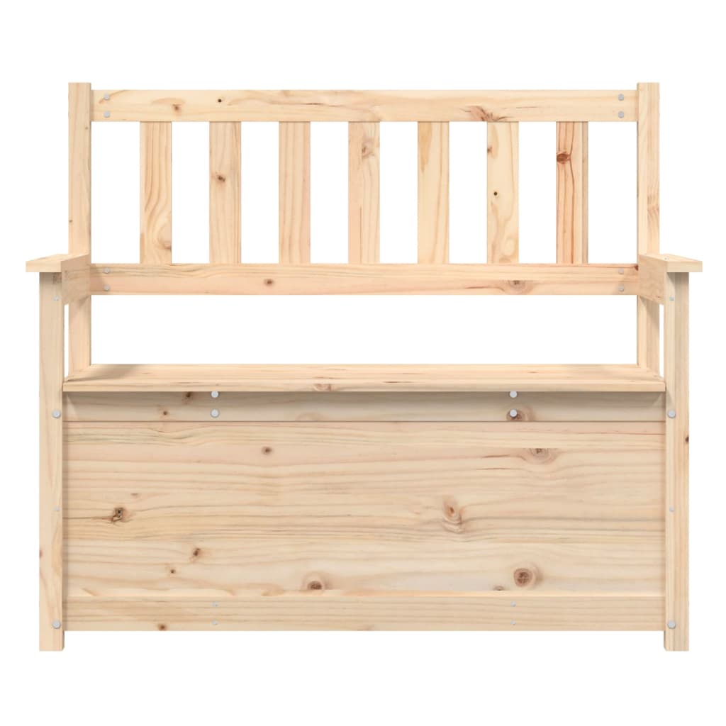 Vidaxl Bench, 112.5X51.5X96.5 Cm, Solid Pine Wood
