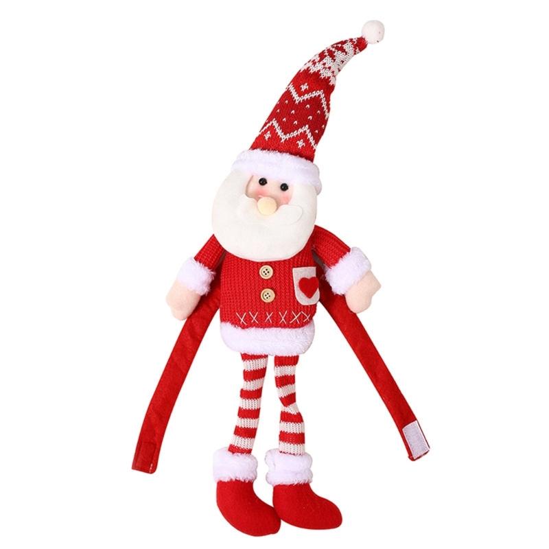 

Christmas Curtain Holder Buckle Filled PP Cotton Elk/Santa/Snowman Dolls Decor Curtain Decoration for Window New Year