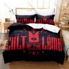 Cool Cult Of The Lamb Bedding Set Includes Duvet Cover + 2 Pillowcases Cute Dark Roguelike Indie Game Lamb Character Bedroom Dec