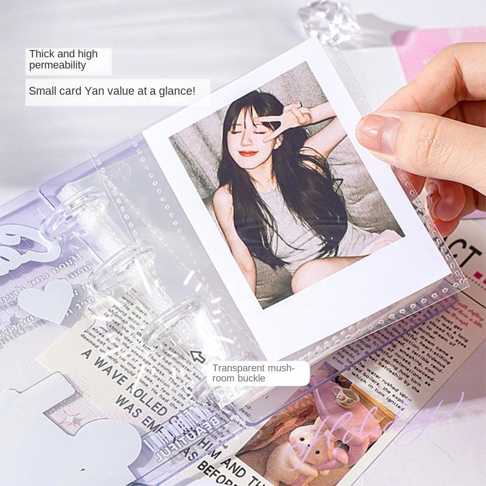 New Love Card Album PP Mini Idol Card Collect Book with 20 Internal Pages 3 Inch Photocard Binder