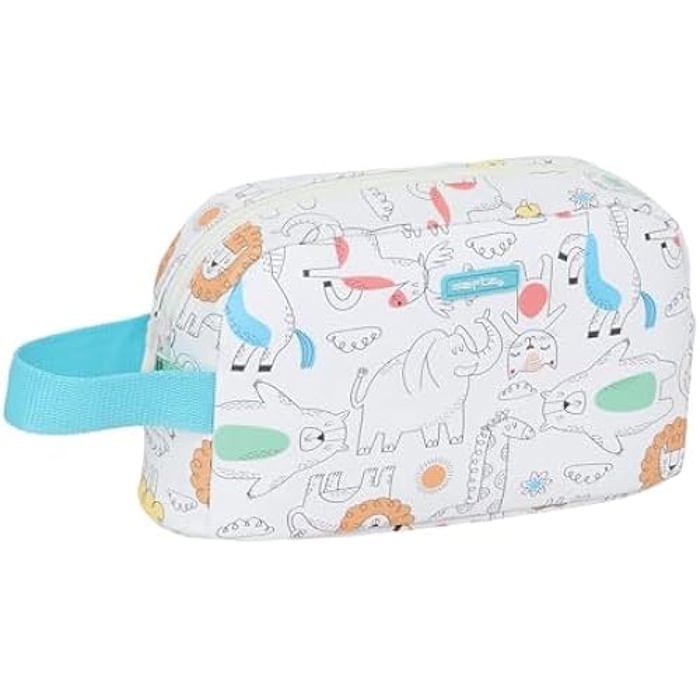 Porte-repas - SAFTA - PREESCOLAR ZOO - Thermique - Beige - 21,5 x 6,5 x 12 cm