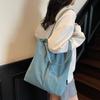 Japanese Aesthetic, Foreign Style, Personalized Leisure Shoulder Bag, Female Student Class Handbag, Niche Commuter Tote Big Bag