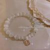 Mori Style Cat's Eye Fu Character Moonlight Bracelet - A Fresh, Retro, and Gentle Good Luck Gift for Girlfriend