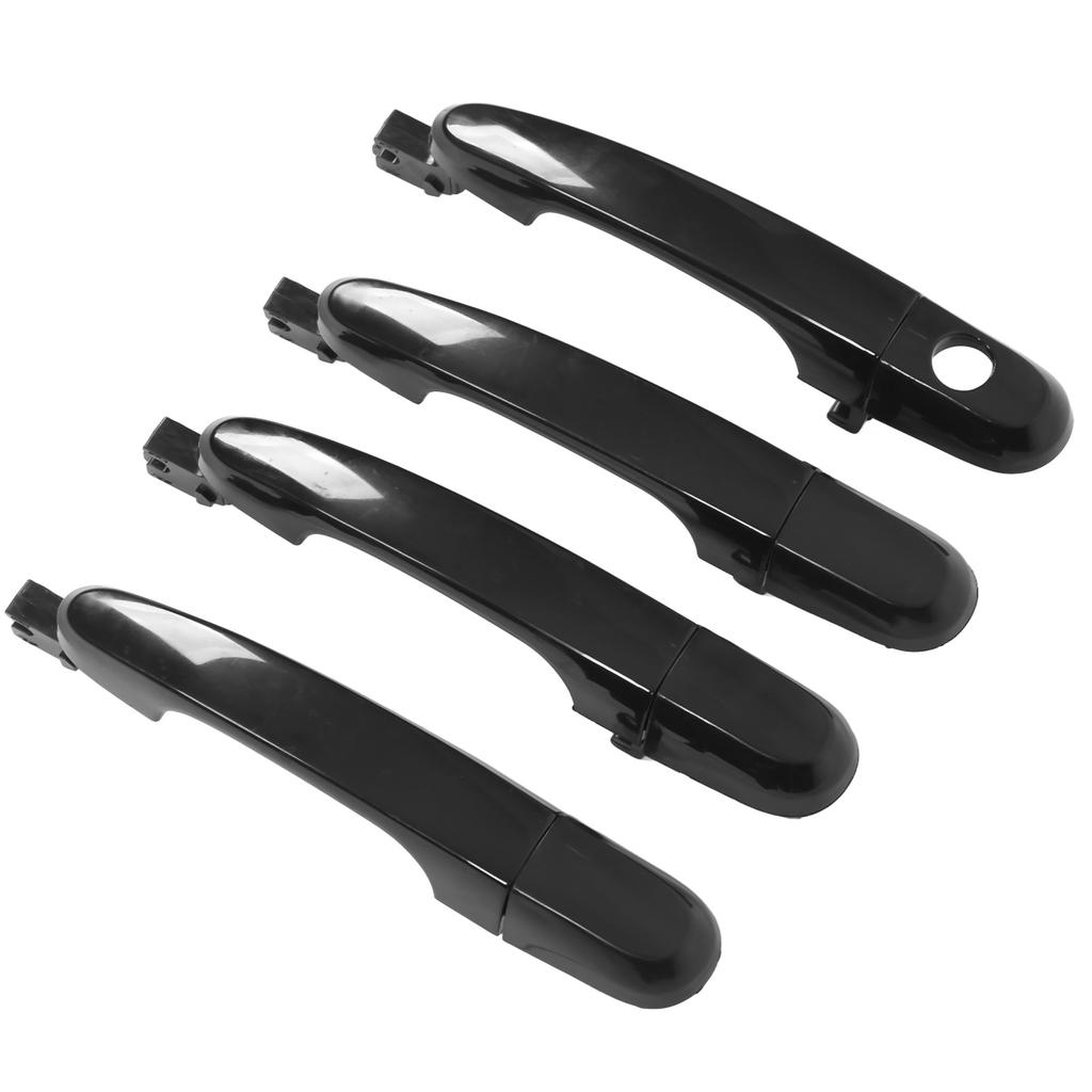 Exterior Door Handle with Cap 826511F010 Black ABS Replacement for Kia Sportage 2005‑2010