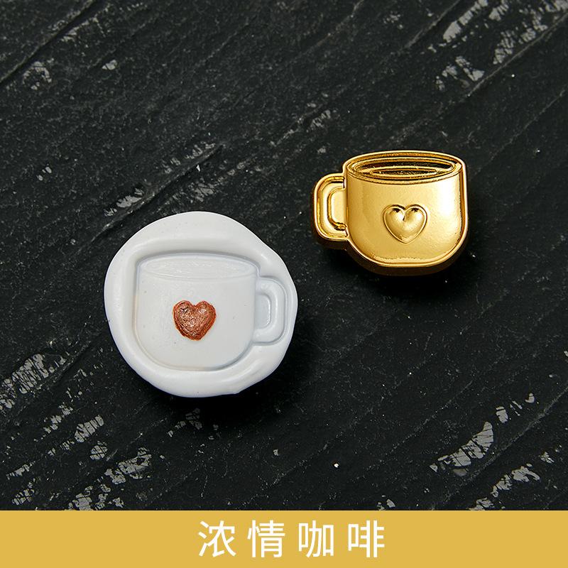 20 Kinds of Design Seal Copper Head Creative Handmade DIY Round Shaped Enamel Wax Grain Seal Relief Seal Art Series Supplies