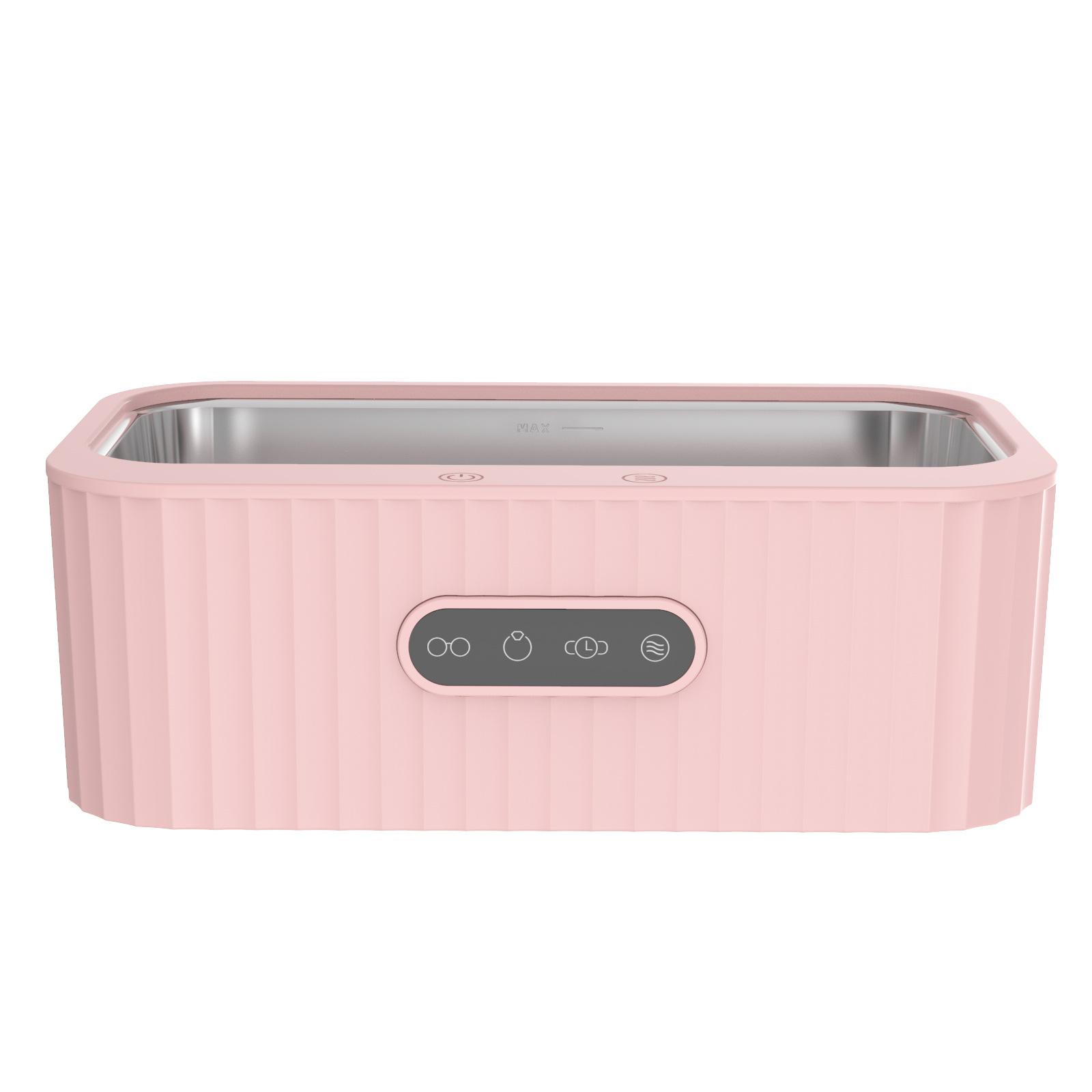 

Ультразвуковий очищувач Міні-портативна пральна машина для склянок Вібратор Ультразвукова ванна Ультразвуковий пристрій Посудомийна машина Побутова техніка EU рожевий