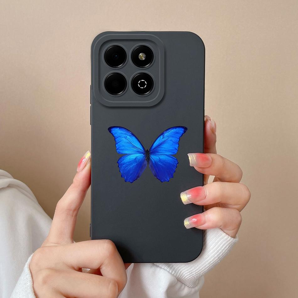 Fashion Cover For Honor X6B Case Soft Liquid Silicone Camera Protection Anti Drop Candy Phone Back Cover Model JDY-LX1 LX2 Funda