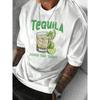 Funny Cocktail Lime Graphic Tshirt Unisex Unisex Casual Streetwear Aesthetic Cotton Short Sleeve Tops
