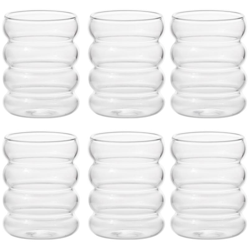 300 мл кофейная кружка креативные стеклянные чашки винтажный стиль Ins термостойкие рябь питьевые стаканы для сока стеклянная посуда винные чашки 300ml