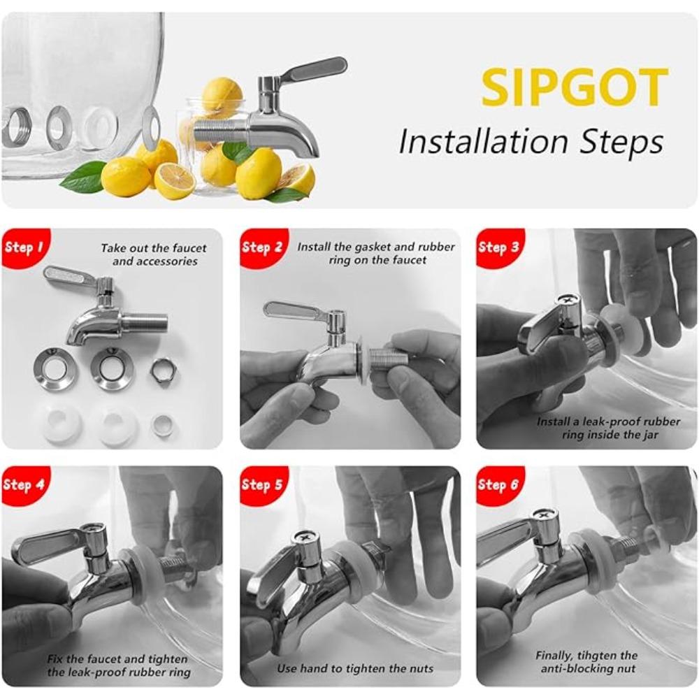 Beverage Dispenser Replacement Spigot, Stainless Steel Dispenser Faucet Cold Beer Drink Juice Wine Barrel Faucet