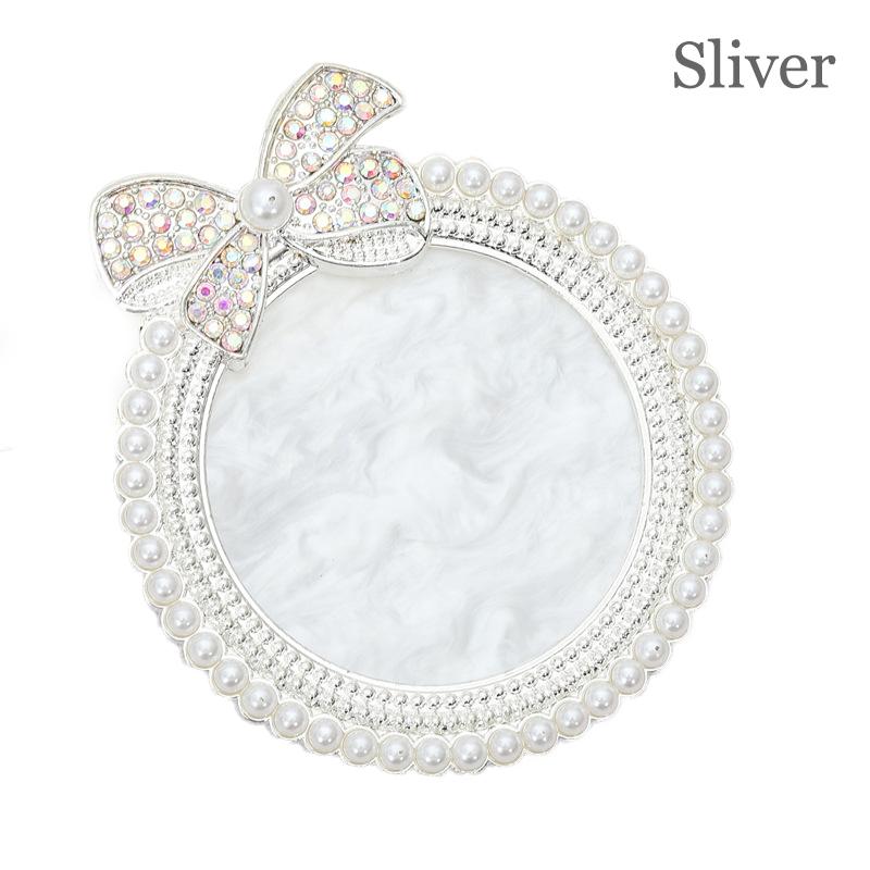 

1Pc Resin Bow Pearl Nail Art Palette False Nail Tips Drawing Pallet Display Shelf Agate Mixing DIY Nail Art Manicure Tools срібний