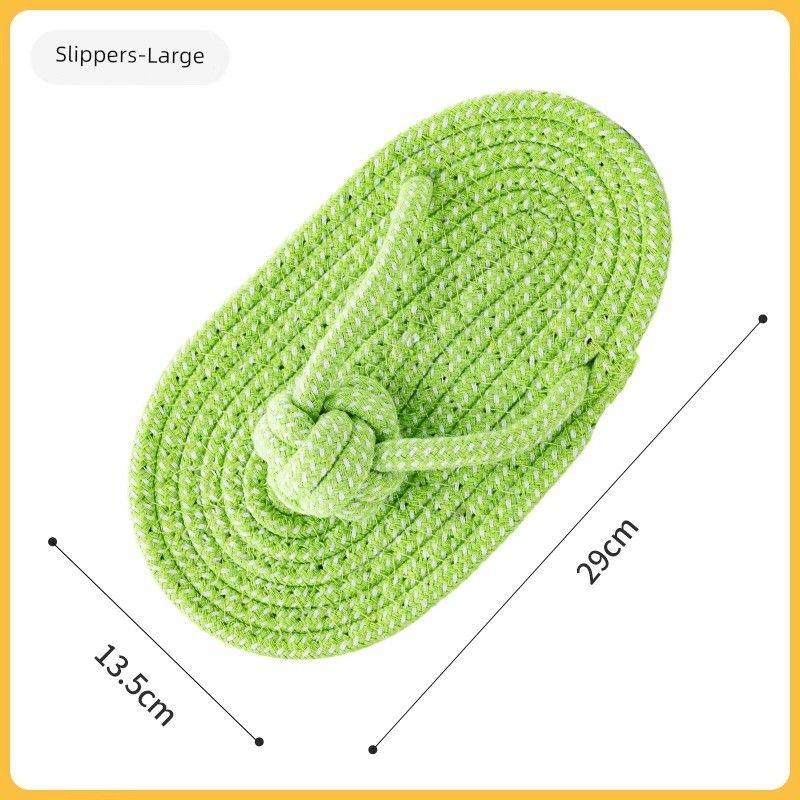 

Dog Toy Bends and Hitches Oversized Slippers Bite-Resistant Molar Self-Hi Relieving Stuffy Pet Supplies Teddy Corgi Bichon Split Home Knot slippers oversized [hot]]