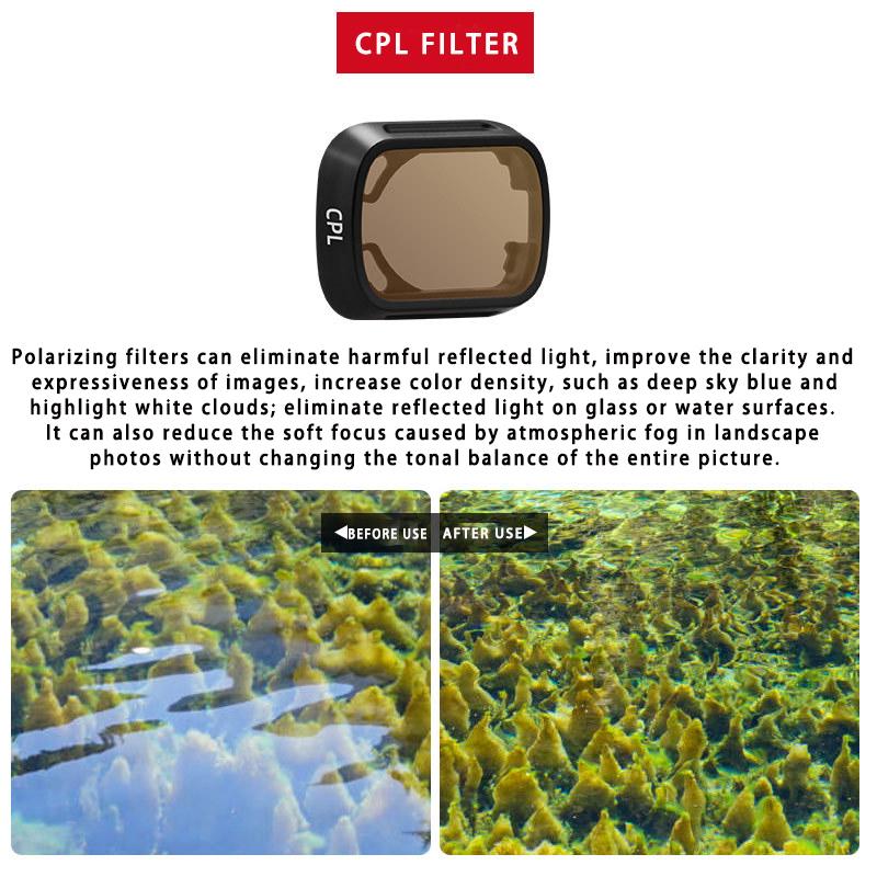 Filters for Dji Mini 3 Pro Accessories NDPL Filters Set UV ND Adjustable CPL Lens Filter' Compatibility: MINI 3 / 3 PRO