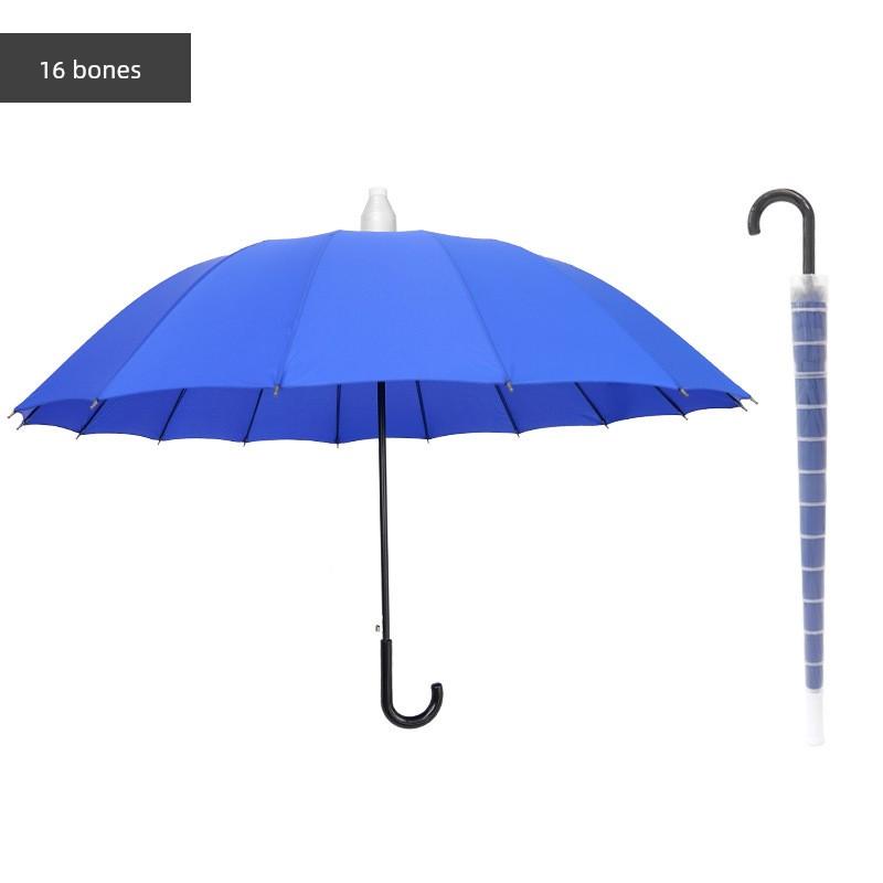 Waterproof Umbrella, Double-Sized Reinforced Long-Handled Umbrella for Men, Wind-Resistant, Extra-Large Straight Umbrella for Three People, Can Be