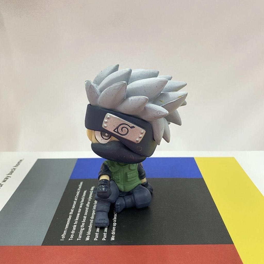 Naruto Shippuden Q Version Sitting Figure – Kakashi & Naruto, Car & Desktop Decor, Anime Collectible Gift