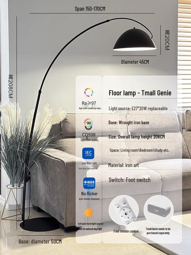 Nordic High-End Art Floor Lamp for Living Room or Bedroom