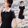 Women's Summer Short Sleeve Polo A-Line Dress