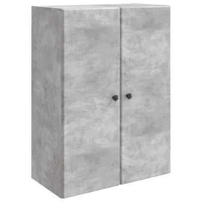 Wall Mounted Cabinet Concrete Grey 66 X 34.5 X 90 Cm Engineered Wood