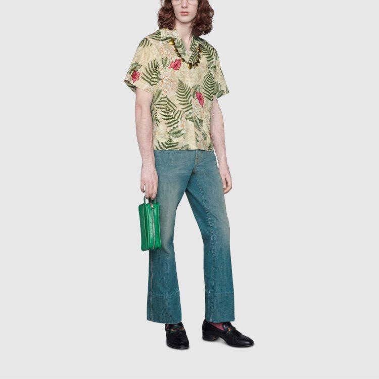 Gucci FW20 Shirt Men's Ivory White 609040-ZAEMP-9142