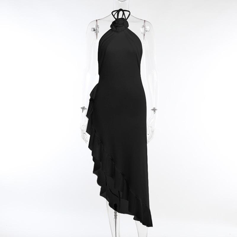 Summer Maxi Dress Women Sexy Split Fashion Sleeveless Backless Slim Dress Female Casual Streetwear Club Elegant Party Dresses