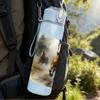 1PC Horse Misty Forest Landscape 750ml Color Plastic Sports Water Bottle Leakproof Flip Straw Lid Suitable for Sports Office Home Use