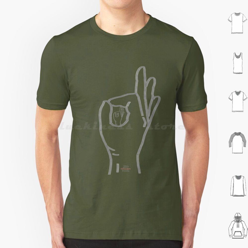 Okey Ok Okey Ok Hand T Shirt Cotton Men Women DIY Print Ok Sign Success Hand Symbol Happy Positive Gesture Good Smile Finger