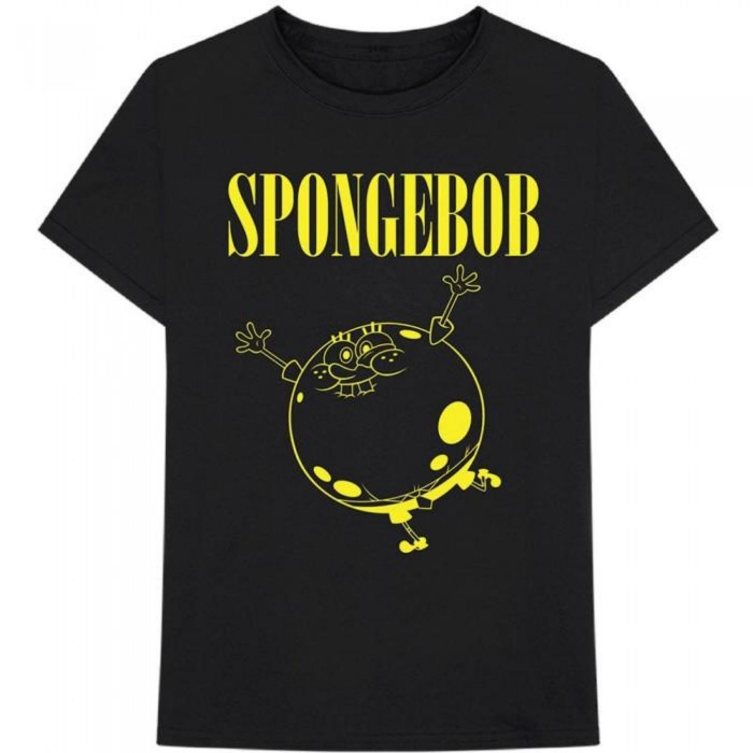 

SpongeBob SquarePants Unisex Adult Cotton T-Shirt S чёрный
