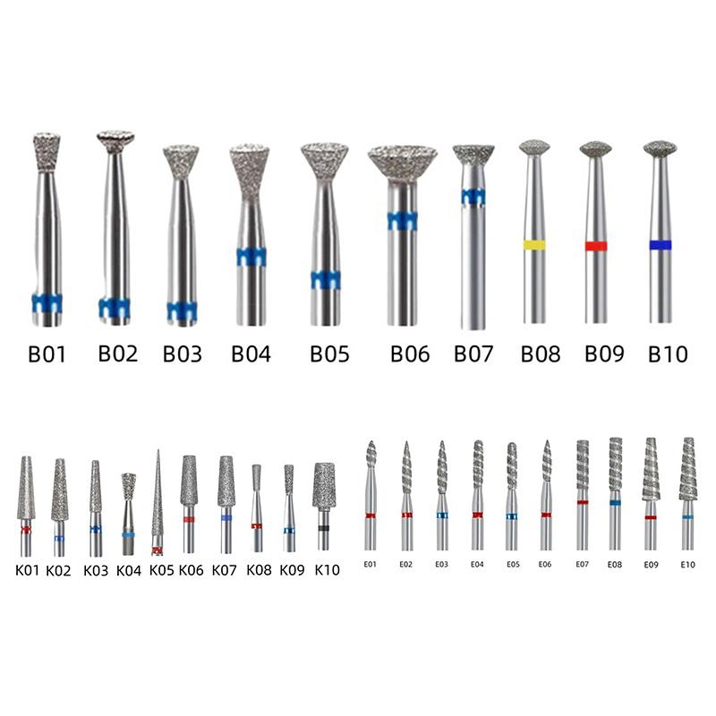Diamond Nail Drill Bit Mill Cutter All For Manicure Machine Bit Tools Accessories Cuticle Clean For Removing Nail Gel