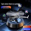 Premium Solar Rotating Aromatherapy Metal Airplane Car Ornament Perfume