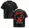 Fire Force Washed T-shirt 2026 New Model Personality Clothes Shirt Year Round Clothing Streetwear Trendy Couples Hot Product Tee