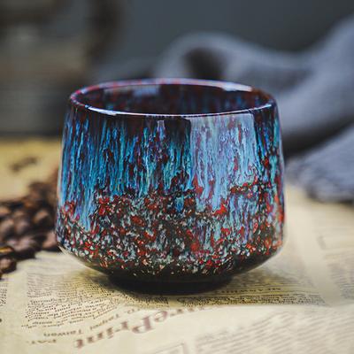 Bestseller Farbige Reaktivglasur Keramik Kaffeetasse 170ml Keramik Espresso Teetasse Zuhause Büro Lackierte Wasserbecher