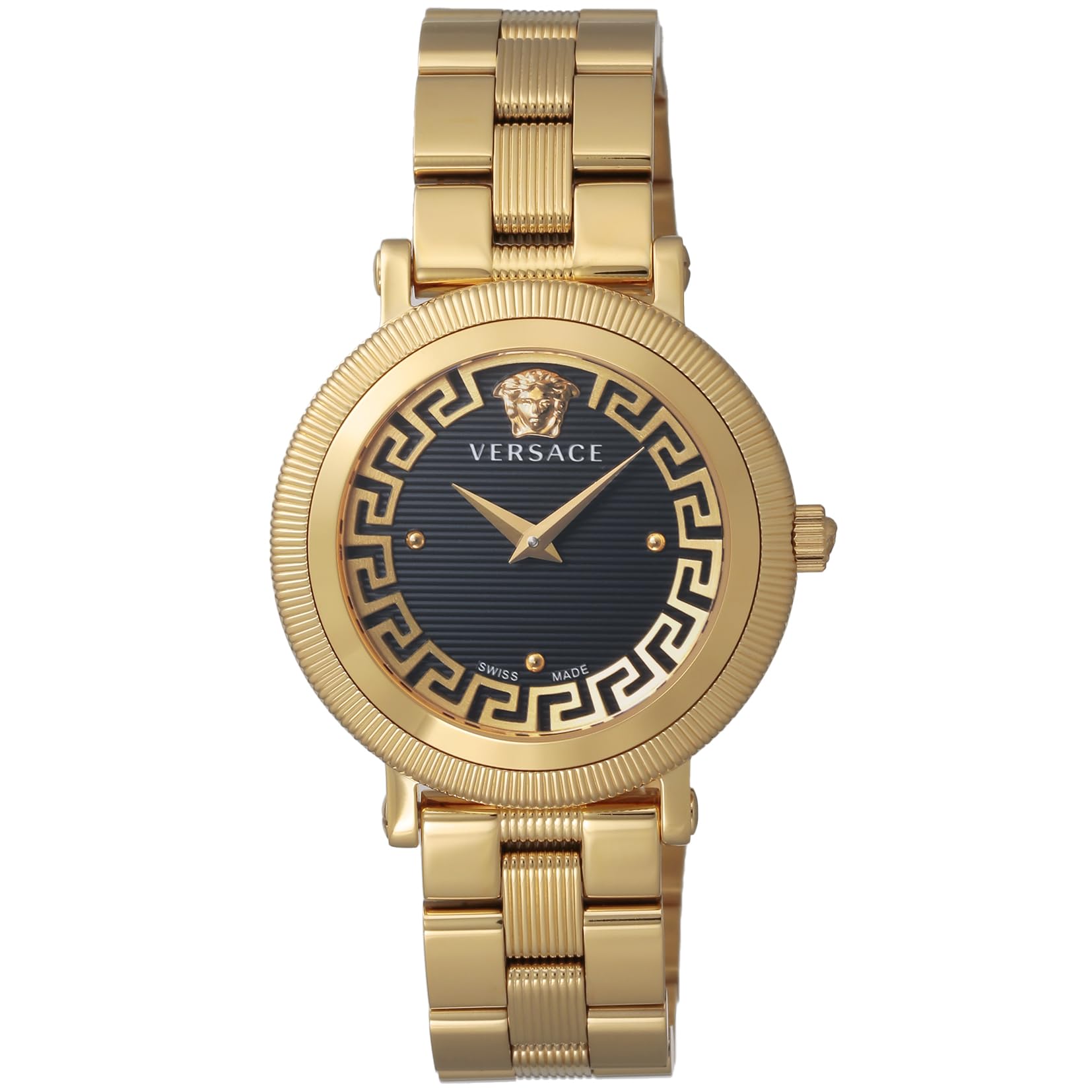 

Greca Flourish Watch VE7F00623 Gold [Versace] Women s [Used] чорний