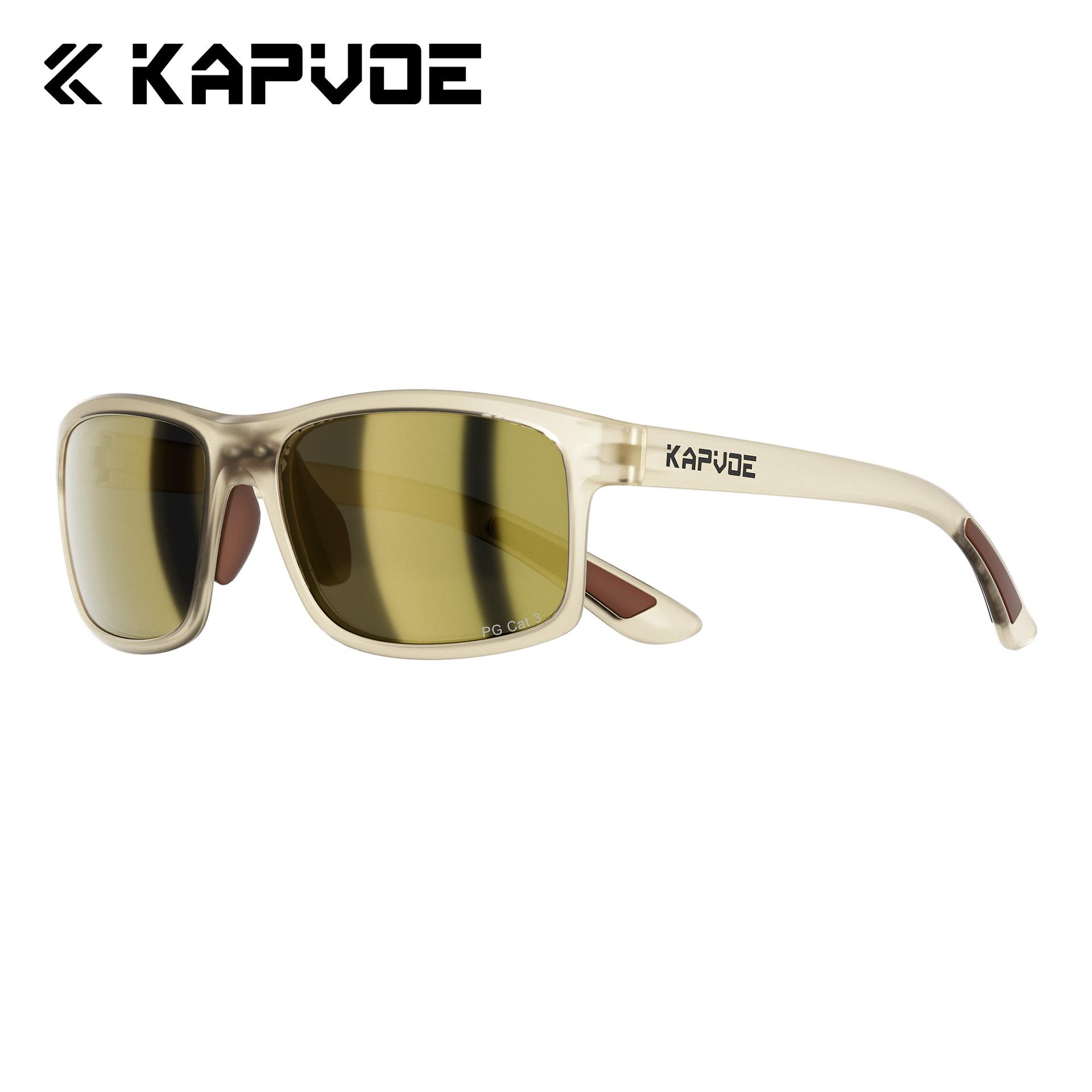 KAPVOE Polarized UV Protection Iridescent Square Sunglasses for Men & Women