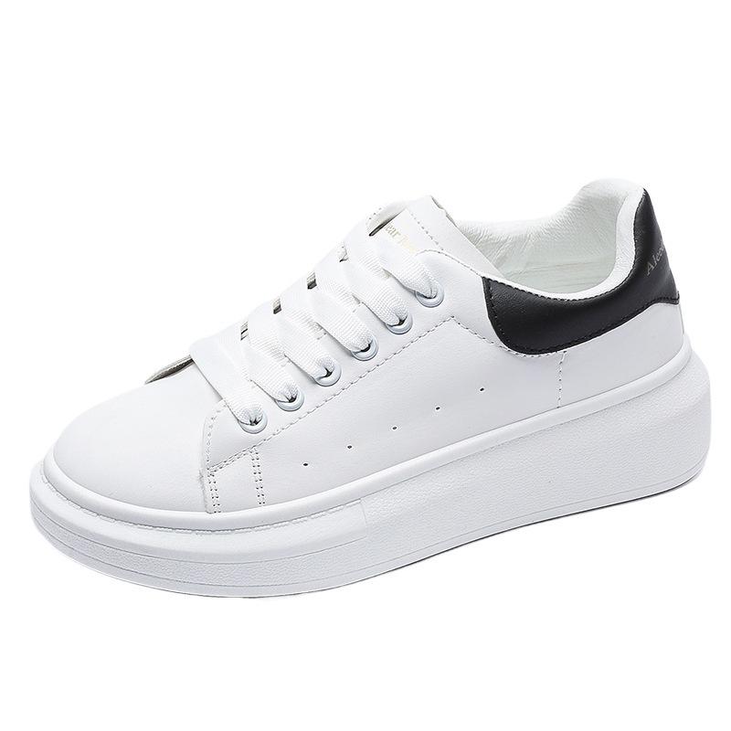 Little white shoes female couple model student Korean version 2025 spring and autumn women's shoes heightening sports shoes thick baseplate