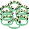 HWT Bells Musical Instruments Green Color 8 Pieces Set Ring Bells Children Eurhythmics Nursery Education Play Handbells Music Green (8 Bells)