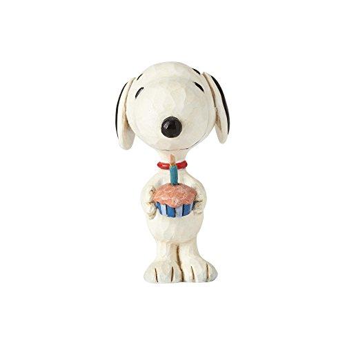 enesco Enesco Peanuts от Джима Шора Снупи Мини-фигурка на День Рождения, 3 дюйма, Многоцветная