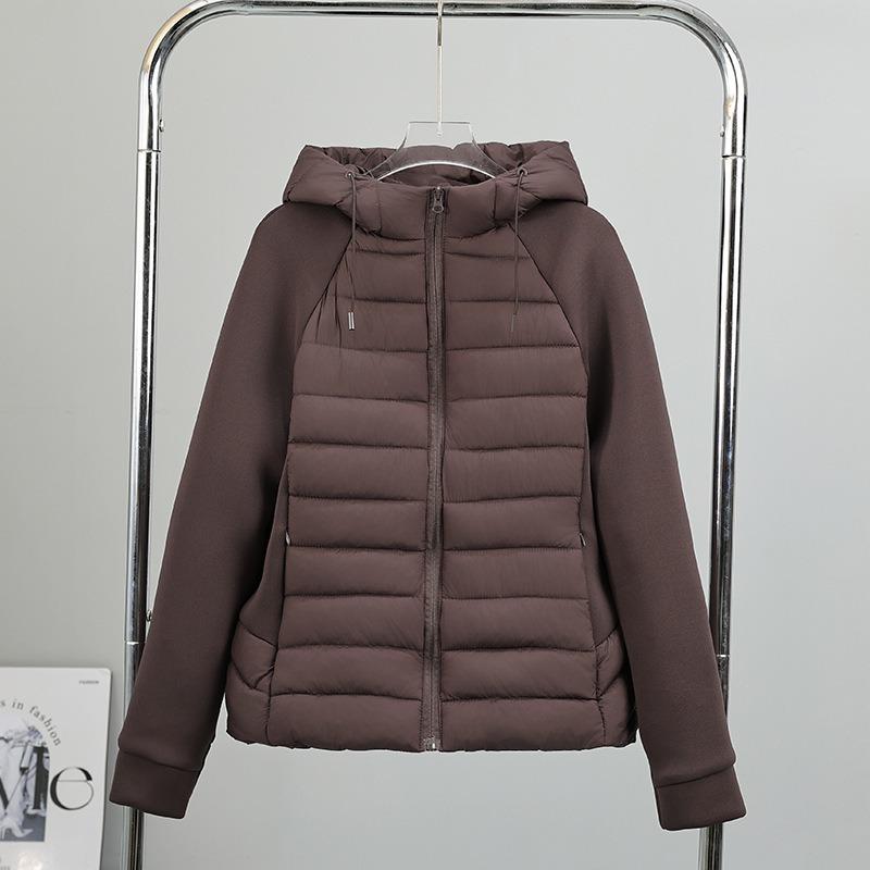 Trendy New Padded Splicing Cotton Clothes Men's and Women's Light and Thin Comfortable Casual Versatile Light Jacket
