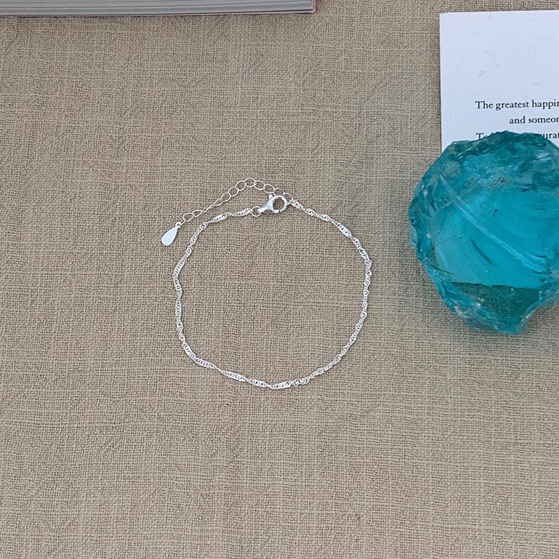 New 925 Sterling Silver Bracelet Simple Style Charm Personality Woman Bracelet Birthday Party Gift Exquisite Jewelry